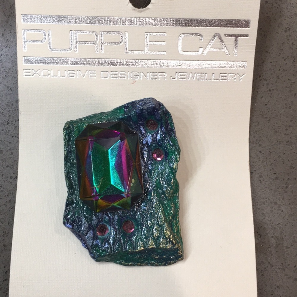 NWT vintage 1990s earrings and brooch/pendant​